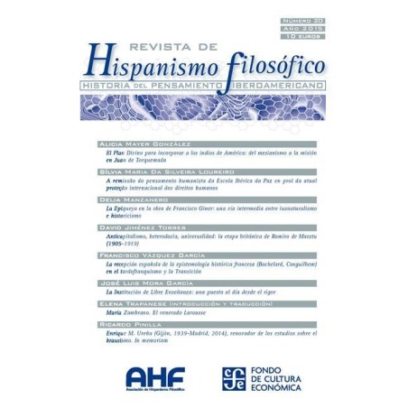 Revista de Hispanismo Filosófico nº15 Año 2010